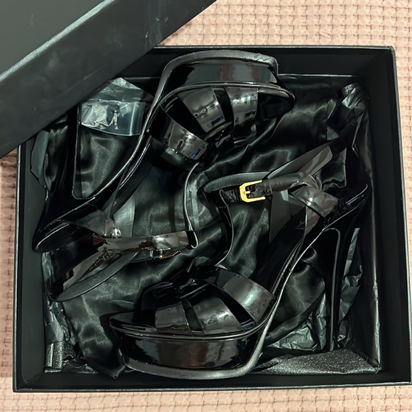 YSL TRIBUTE PLATFORM SANDALS black - Picture 6 of 7